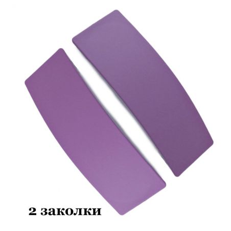 Заколка TASYAS Параллелограмм фиолетовый 2 шт